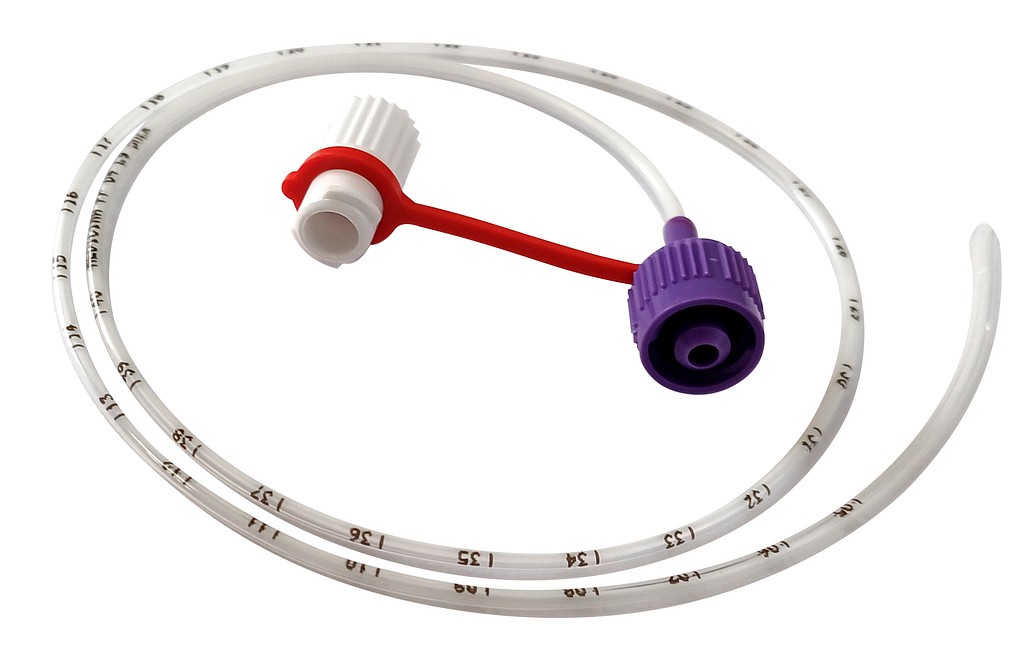 Medicina, nasogastrisk sonde, ENFit u. guidewire, 80 cm, ste, FR 4
