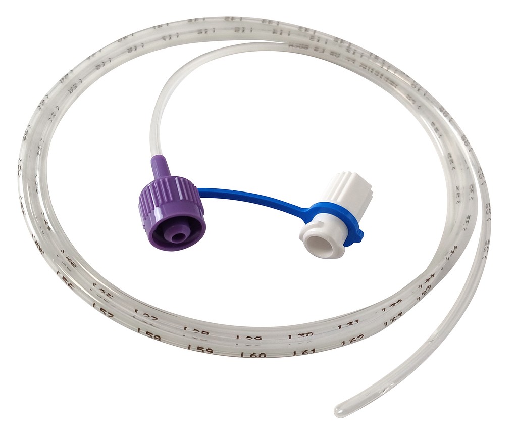Medicina, nasogastrisk sonde, ENFit u. guidewire, 80 cm, ste, FR 8