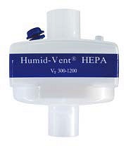 Gibeck, Humid-Vent HEPA Filter, lige, m/CO2 port, st