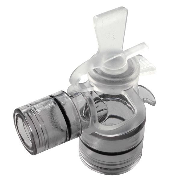 Kendan, skorsten m/dobb. swivel ø15mm connector/vinkelstk., Ø 15 mm