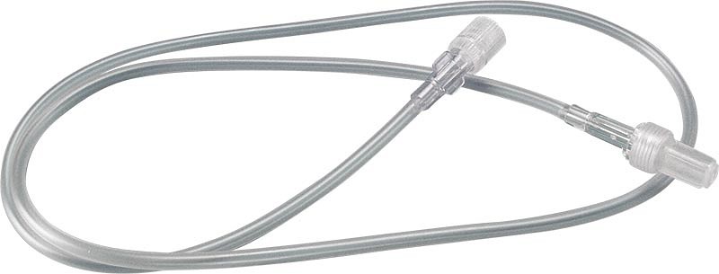 Forlængerslange, 75 cm, L/L, han/hun, PVC, steril
