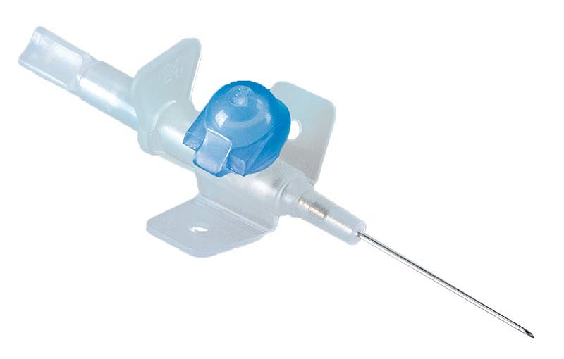Optiva 2, infusionskanyle, blå, steril, 22G x 1in, 0,9 mm x 25 mm