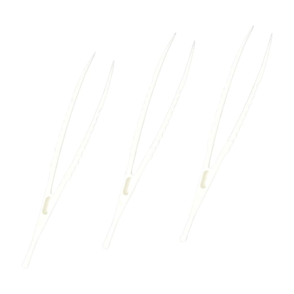 Mediq, pincet, plast, hvid, engangs, steril, 12,5 cm
