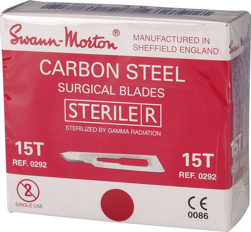 Swann-Morton, skalpelblad nr. 15T, steril