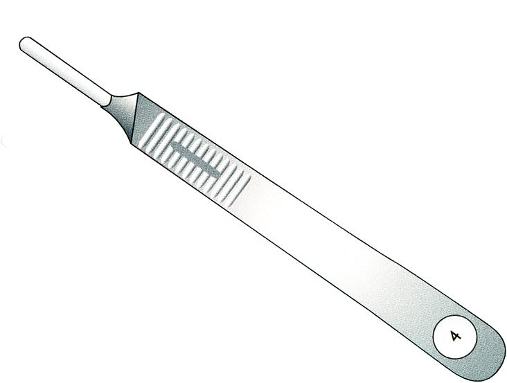 Swann-Morton, skalpelhåndtag nr. 4, gradueret