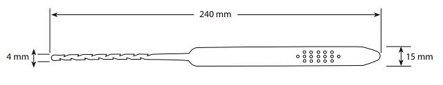 Wing-Plast, Spiraltrådsfanger, steril