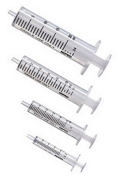 Nipro, sprøjte, luer, 2-komp, centr. Skala 5,8 ml, Steril, 5 ml