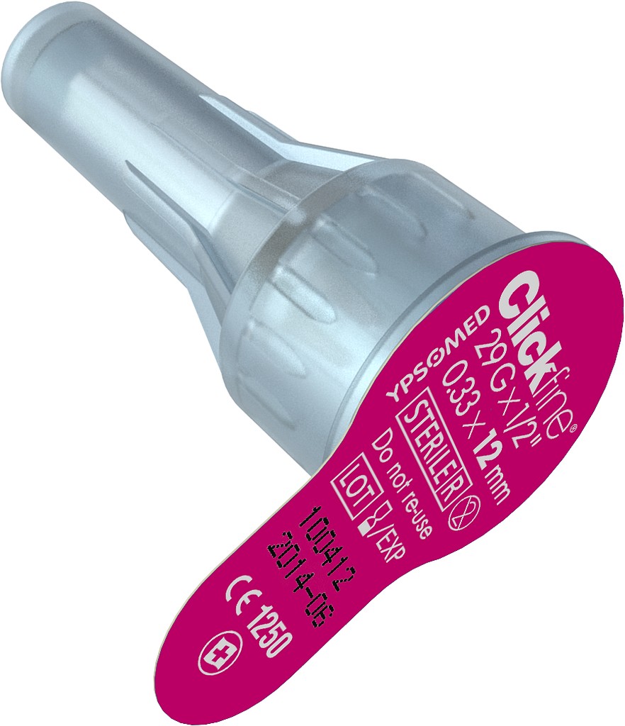 mylife Clickfine, penkanyle, 29Gx1/2in, steril, 12 mm x 0,33 mm (29G)
