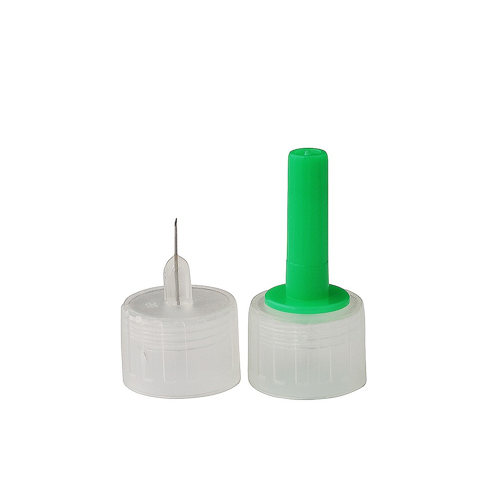Medoject, penkanyle, grøn, steril, 4 mm x 0,23 mm (32G)