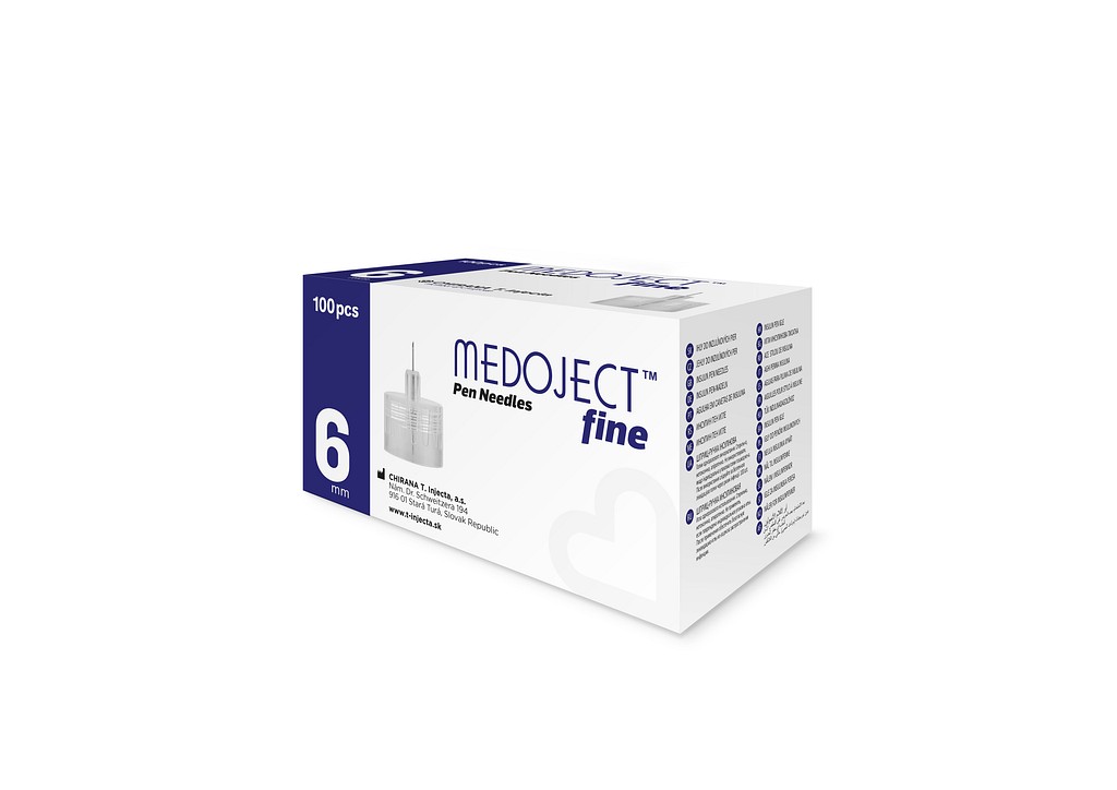 Medoject, penkanyle, mørkeblå, steril, 6 mm x 0,25 mm (31G)