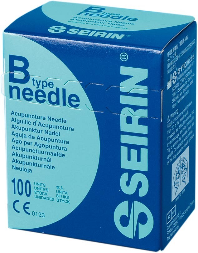 Seirin, akupunkturnål, str. 10 type B, sort, steril, 0,35 mm x 50 mm
