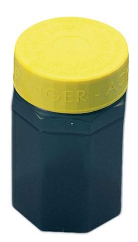 USON, kanylebeholder, kantet, sort/gult skruelåg, 500 ml