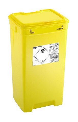 USON, risikoaffaldsboks, gul, polypropylen (PP), UN godkendt, 60 l