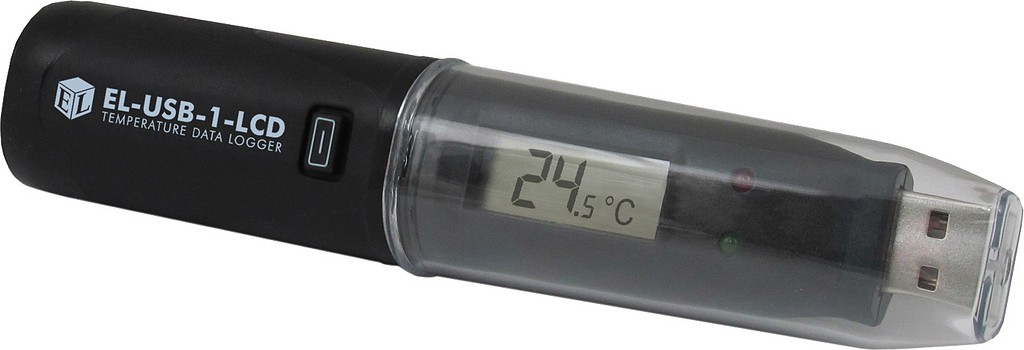 Temperatur-logger, EL-USB-1-LCD m/USB, display og software