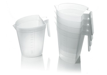Sterilite, målekande til autoklave, klar, PP, engangs, 1000 ml