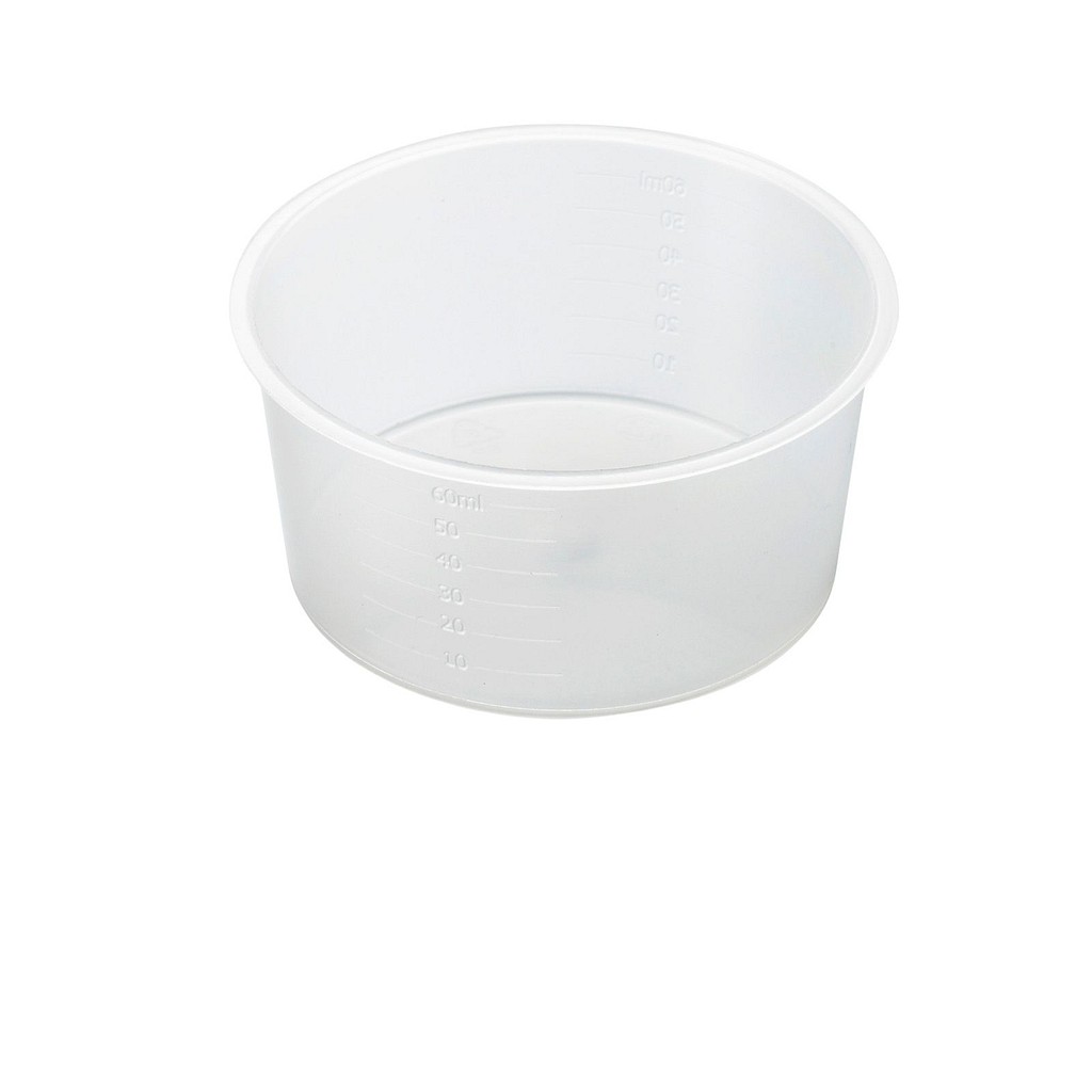 Sterilite, gallipot til autoklave, klar, PP, engangs, 60 ml