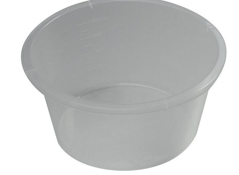 Sterilite, skål til autoklave, klar, PP, engangs, 1000 ml