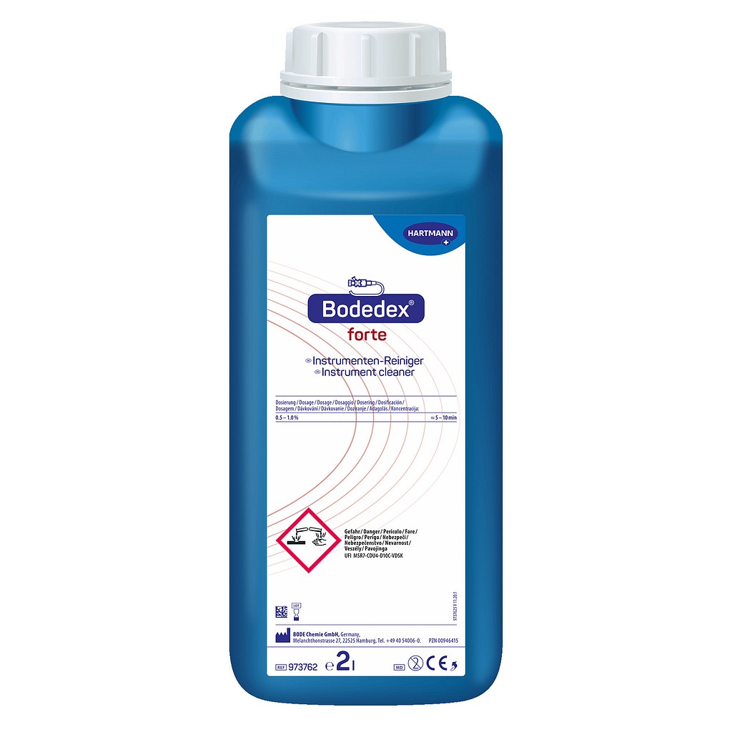 Bodedex forte, rengøringsmiddel til instrumenter, endoskoper mv., 2000 ml