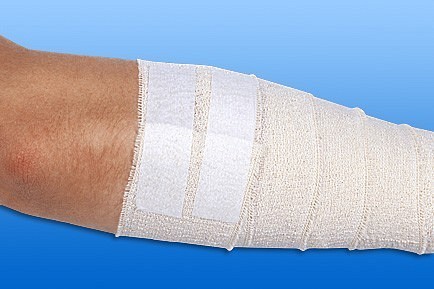 Rudapor, Fikseringstape, hvid, 7,5 cm x 9,14 m
