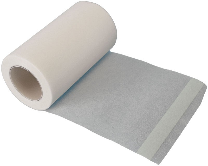 Rudapor, Fikseringstape, hvid, 7,5 cm x 9,14 m
