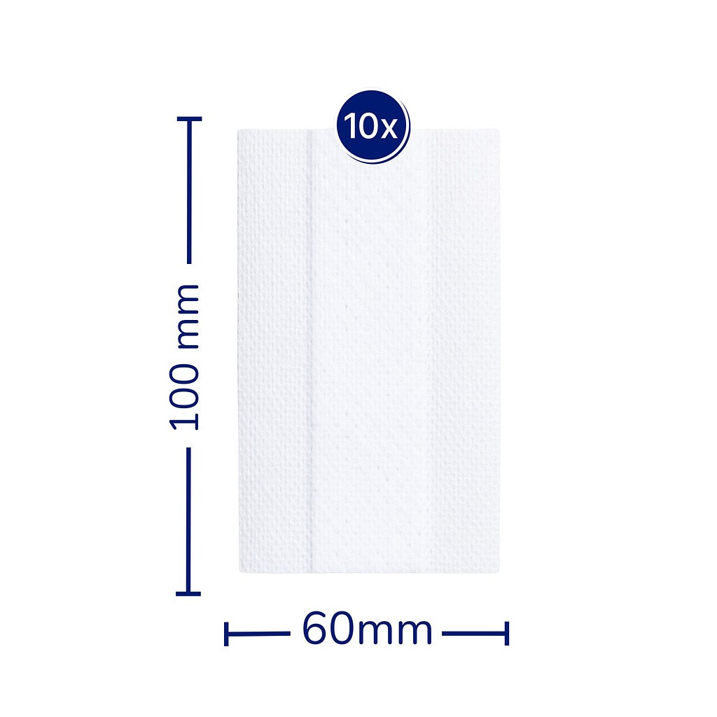 Hansaplast Sensitive, plaster med kompres, hvid, 6 cm x 1 m