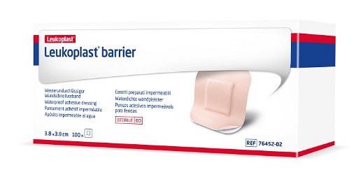 LEUKOPLAST Barrier, vandtæt plaster med kompres, steril, 38 mm x 38 mm