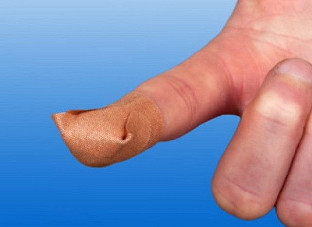 Rudaderm, fingerplaster, lille, beige, steril.