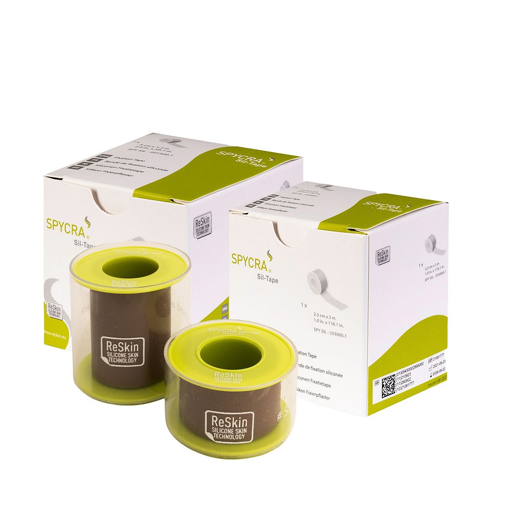 Spycra Sil-Tape, Fikseringstape med silikoneklæb, på rulle, beige, 2,5 cm x 300 cm