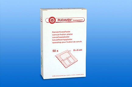 Rudaven transparent, IV bandage, PU film, steril, 6 cm x 8 cm