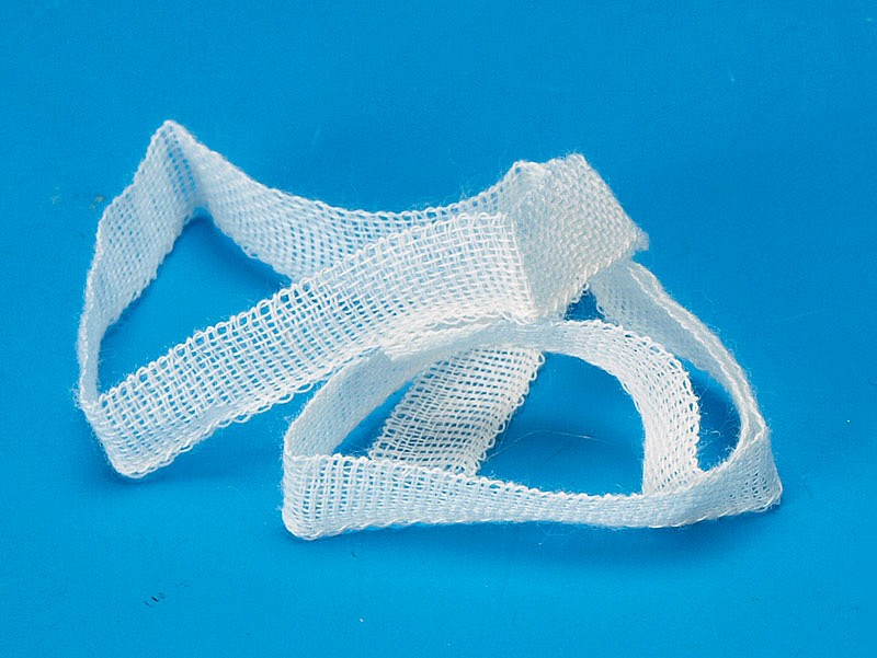 Nobatamp, gazemeche af tamponadebind, steril, 1 cm x 40 cm