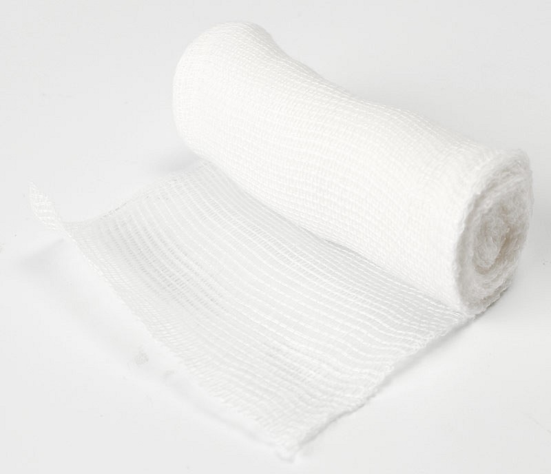 Noba, gazebind med fast kant, uelastisk, 4 m x 6 cm