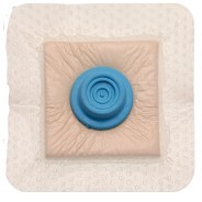 Tracheseal, tracheostomibandage m/silikoneklæb, firkantet, st., 75 x 75 mm