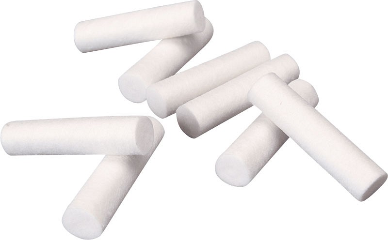 Nobadent, dentaltampon 100% bomuld, Ø 1cm x 4cm
