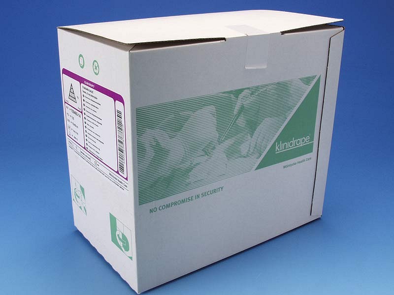 Standard OP-Kompres X-ray, 4 lag, lilla label, brev a 5 stk, steril, 10 cm x 60 cm