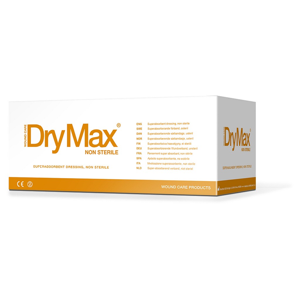 DryMax, højabsorberende kompres, 10 cm x 10 cm