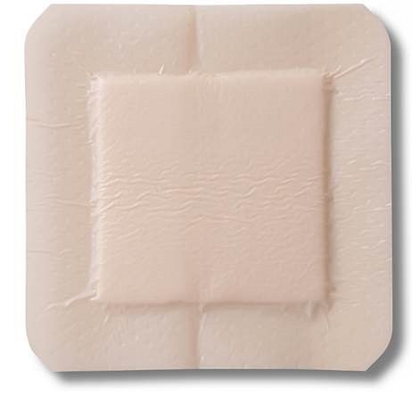 FoamLite ConvaTec, tynd skumbandage m/silikoneklæb og border, steril, 8 cm x 8 cm