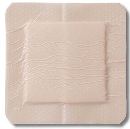 FoamLite ConvaTec, tynd skumbandage m/silikoneklæb og border, steril, 10 cm x 10 cm