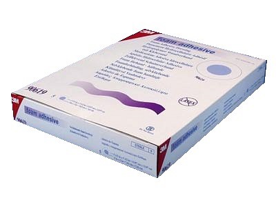 Tegaderm Foam, skumbandage, m/ klæb, sårpude 7,62x7,62cm rund, st, Ø 14 cm