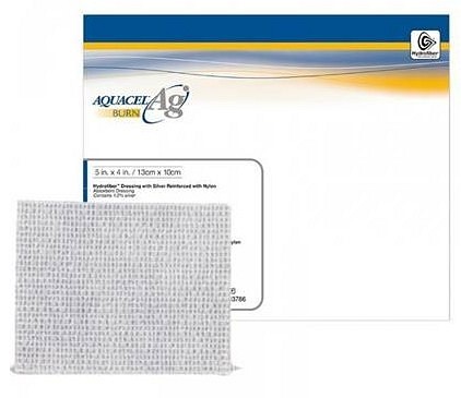 Aquacel Ag BURN, gelfiberbandage m/sølv til brandsårsbeh., steril, 45 cm x 54 cm