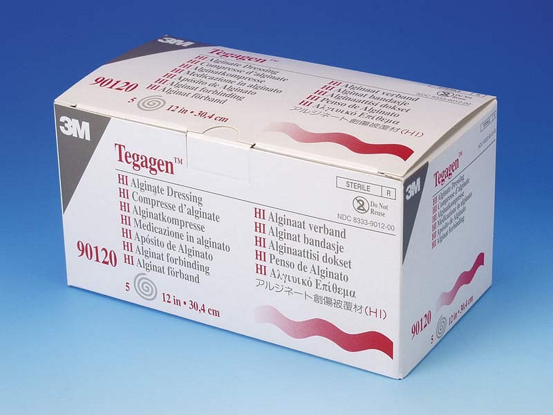 Tegaderm Alginate, til caviteter, steril, 2 cm x 30,4 cm