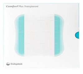 Comfeel Plus Transparent, tynd hydrocolloidbandage, steril, 10 cm x 10 cm