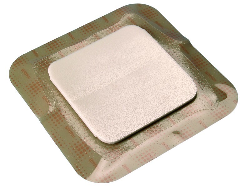 Biatain m/hydrocolloidklæber, skumbandage, steril, 18 cm x 18 cm, skumstr. 13 x 13 cm