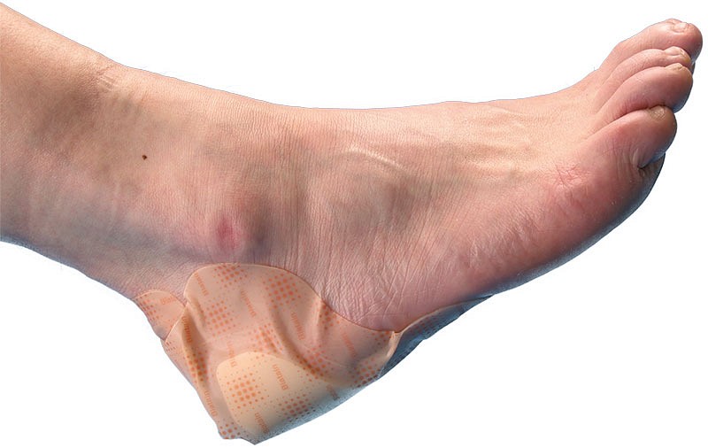 Biatain m/hydrocolloidklæber, skumbandage hæl, steril, 19 cm x 20 cm, skumstr. 12 x 13 cm
