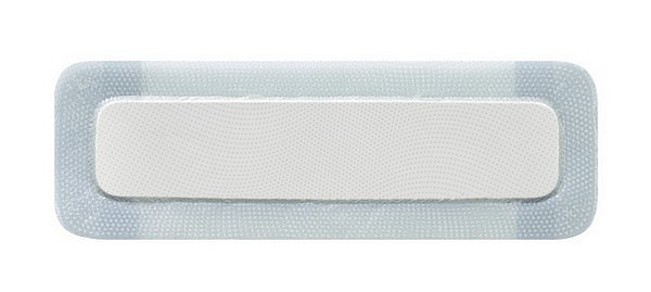 Biatain Silicone, border med silikone, steril, 10 cm x 30 cm, skumstr. 5,5 x 25,5 cm