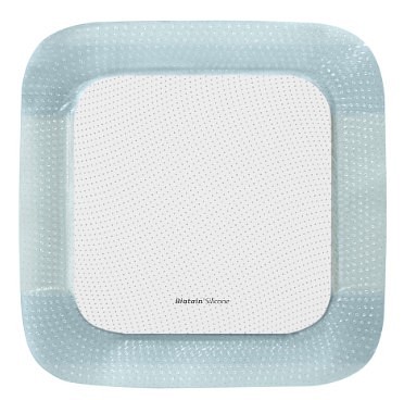 Biatain Silicone, border med silikone,steril, 15 cm x 15 cm, skumstr. 10,5 x 10,5 cm