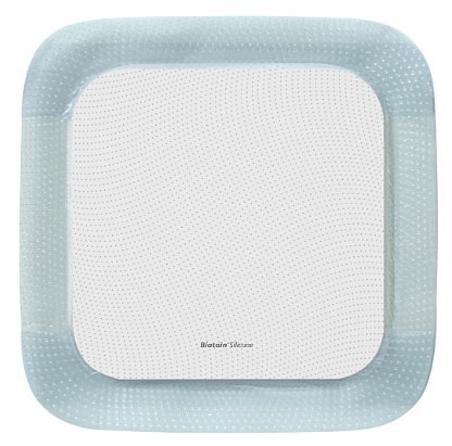 Biatain Silicone, border med silikone, steril, 17,5 cm x 17,5 cm, skumstr. 13 x 13 cm