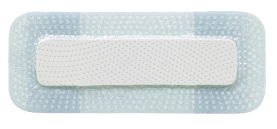 Biatain Silicone Lite, border m/silikone, skumstr. 2,2 x 9,7cm, steril, 5 cm x 12,5 cm