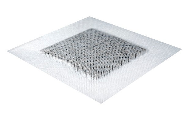 PolyMem MAX Silver, skumbandage med sølv, med klæber, steril, 15,2 cm x 15,2 cm