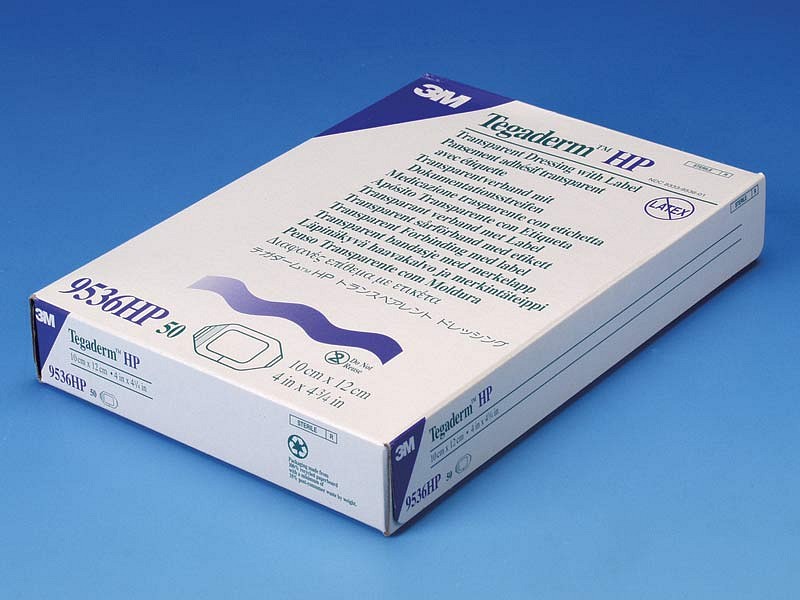 Tegaderm HP film, med ramme, steril, 10 cm x 12 cm