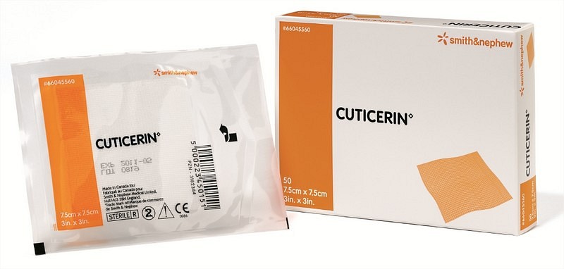 Cuticerin, Salvekompres, steril, 7,5 cm x 20 cm